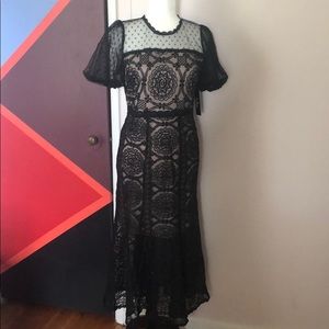 Black lace dress